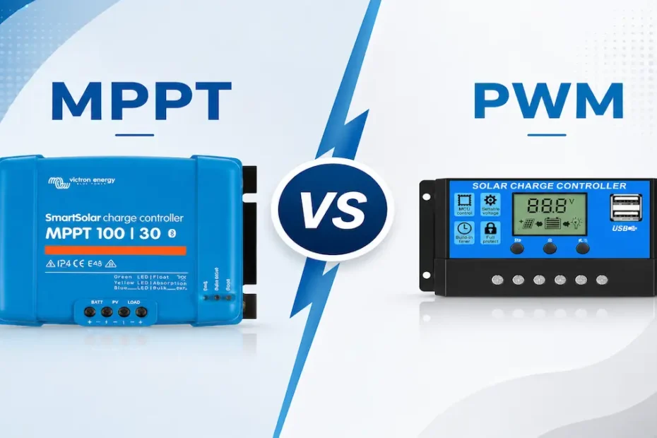 image comparing MPPT vs PWM
