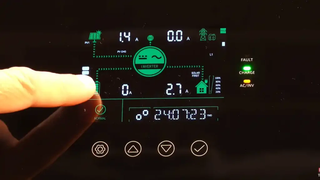 solar power voltage drop