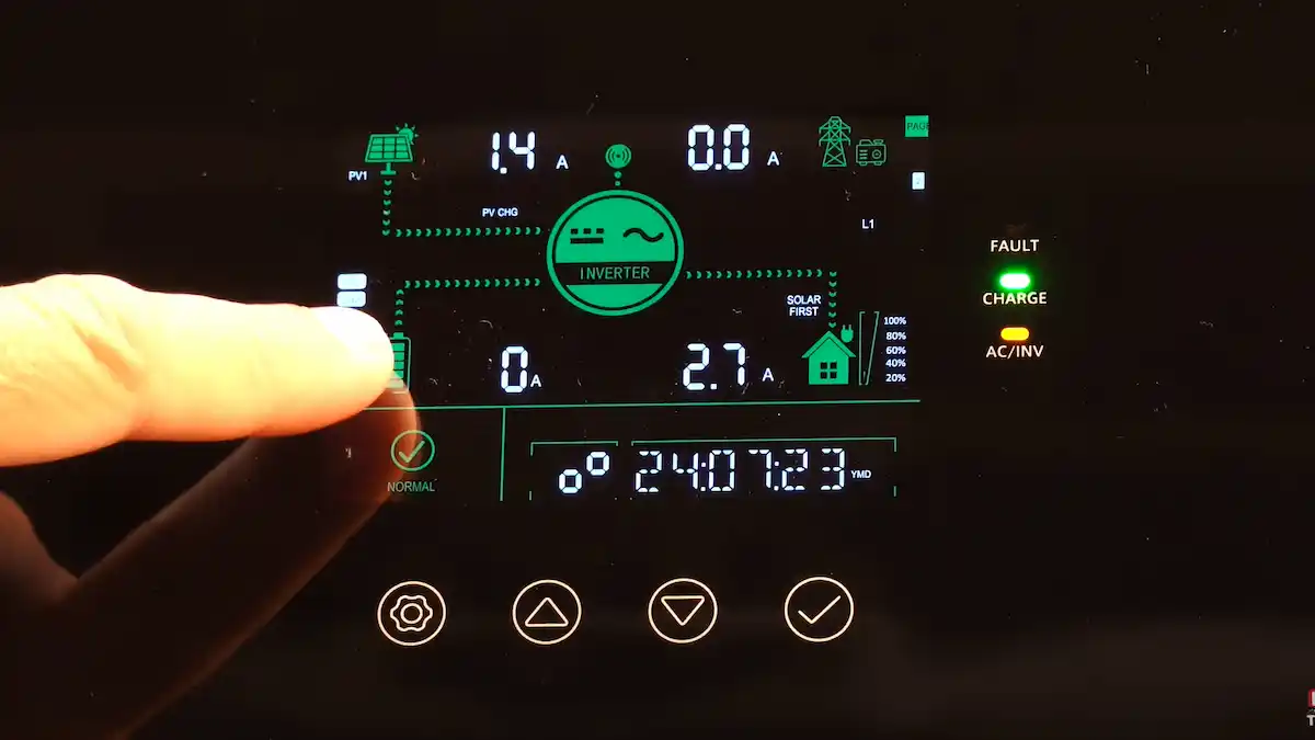 solar power voltage drop