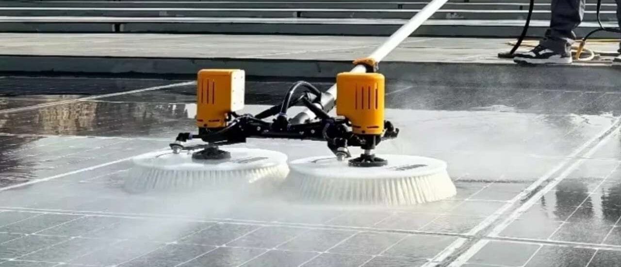 solar panel cleaning brush