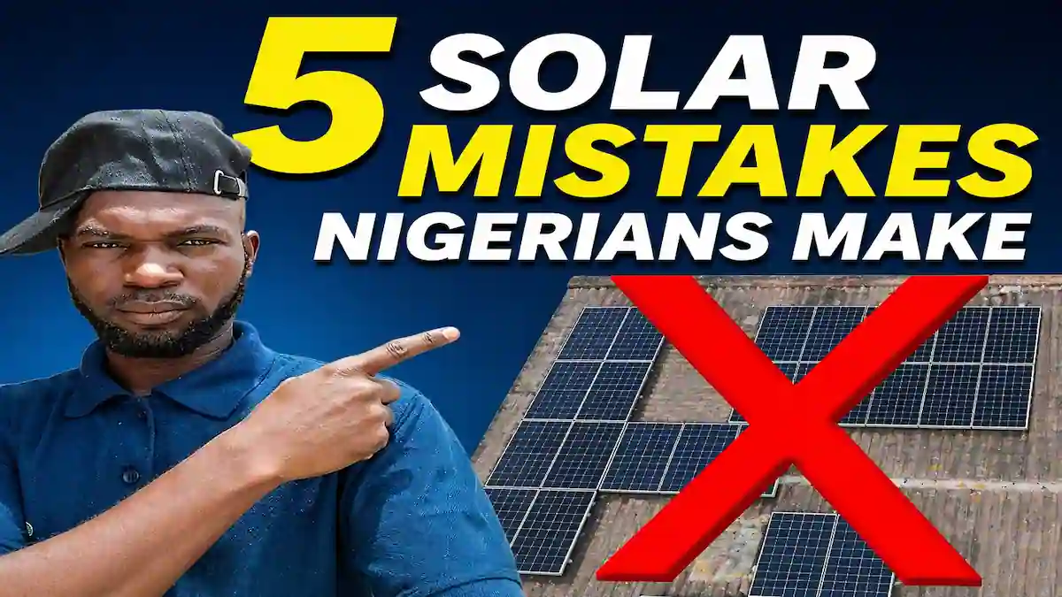 Top Solar Picks expert pointing to 5 Solar Mistakes Nigerians Make