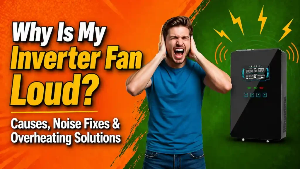 Man blocked his two ear due to loud Inverter Fan noise