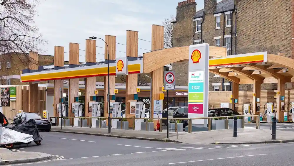 shell recharge charging station