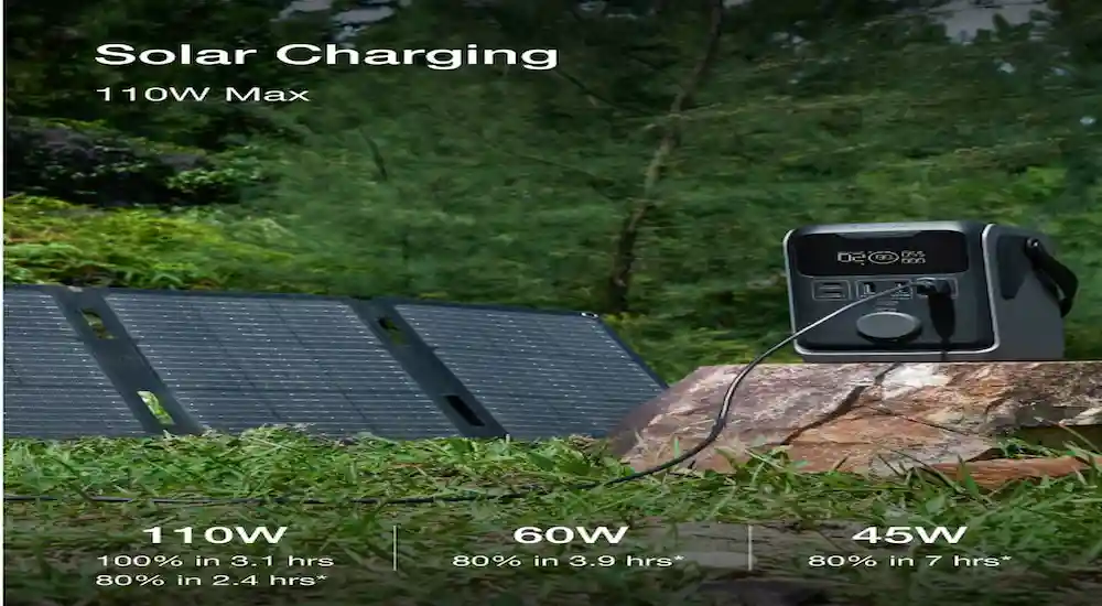 charging ecoflow trail with solar panels