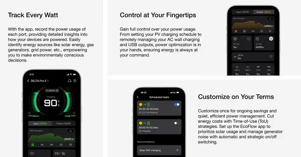 ecoflow delta 3 pro app control