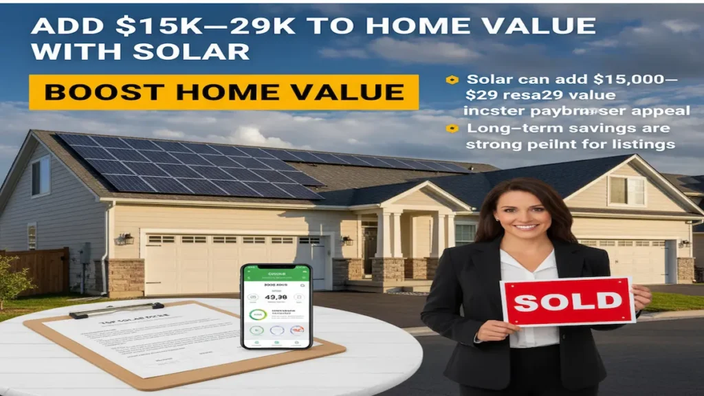 Lady smiles after selling her house with solar which Increase Home Value