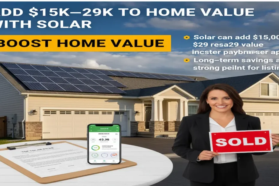 Lady smiles after selling her house with solar which Increase Home Value