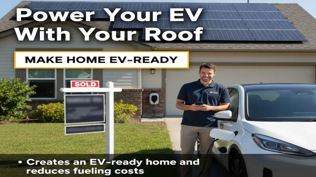 Top Solar Picks officials tesing and charging EV with Clean Energy Charging