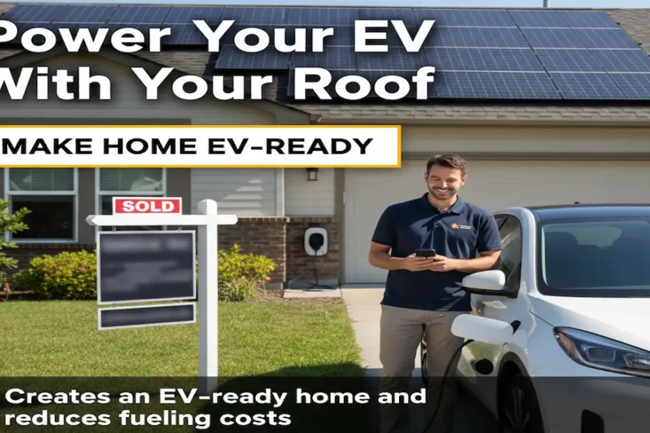 Top Solar Picks officials tesing and charging EV with Clean Energy Charging