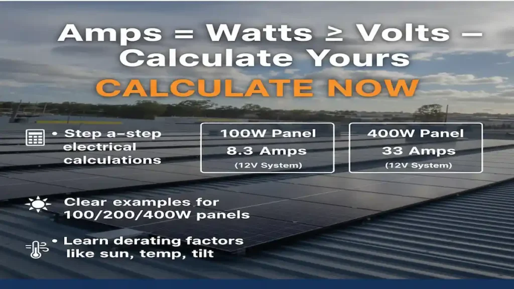solar panels amps explained
