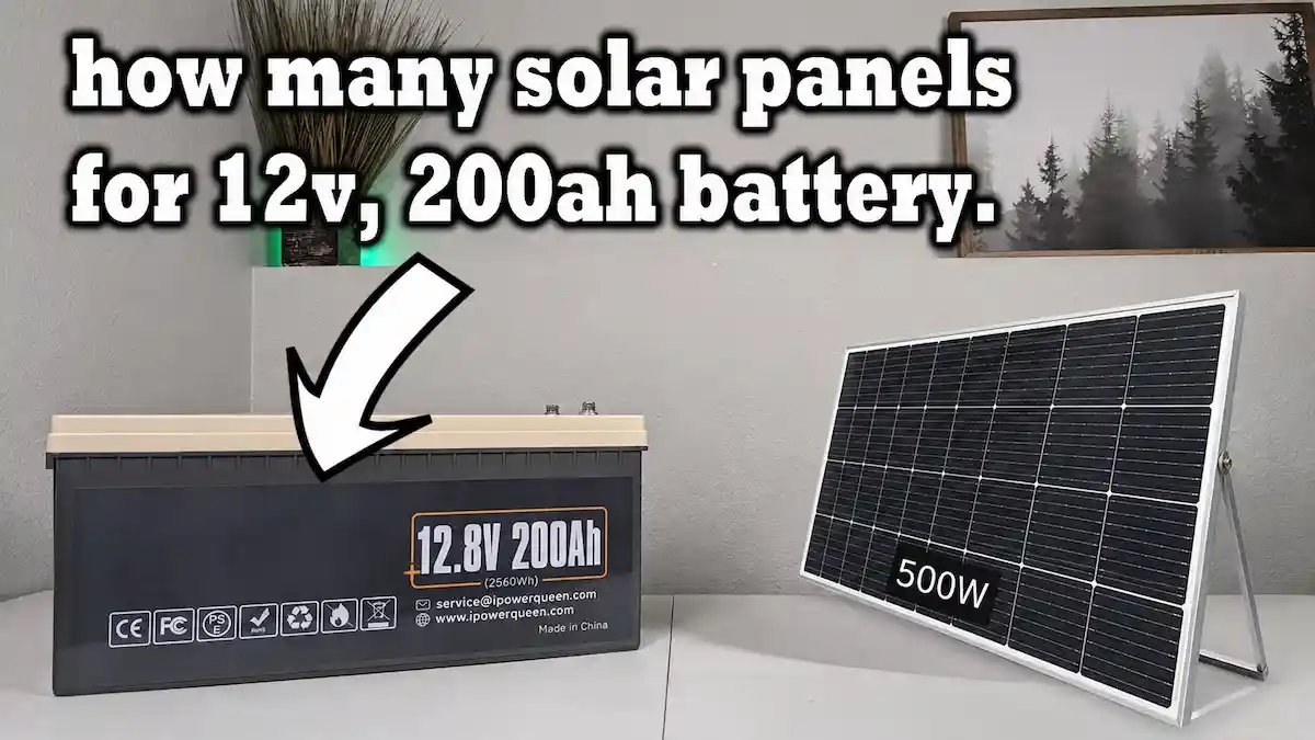 how many solar panels to charge a 200ah lithium battery