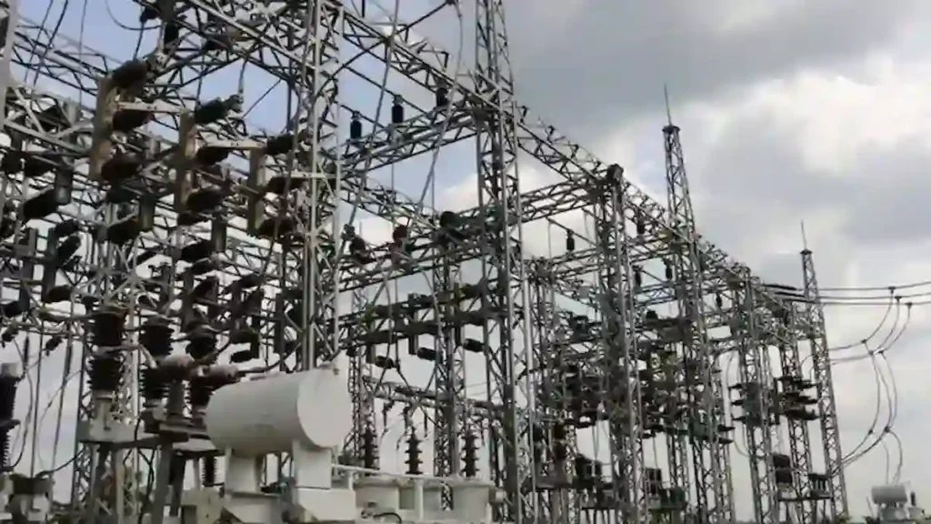 electric poles with wires connections in Nigeria