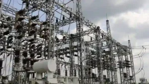 electric poles with wires connections in Nigeria