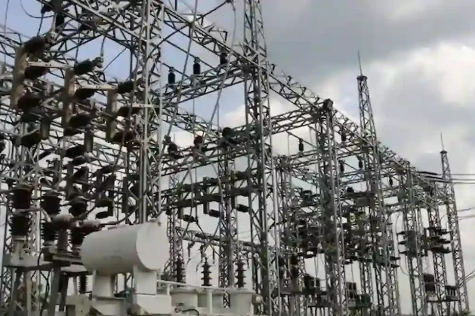 electric poles with wires connections in Nigeria