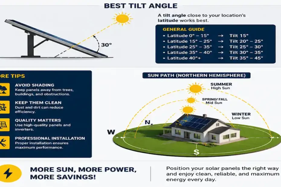 image analysis Direction for Solar Panels to Get Maximum Power on roof